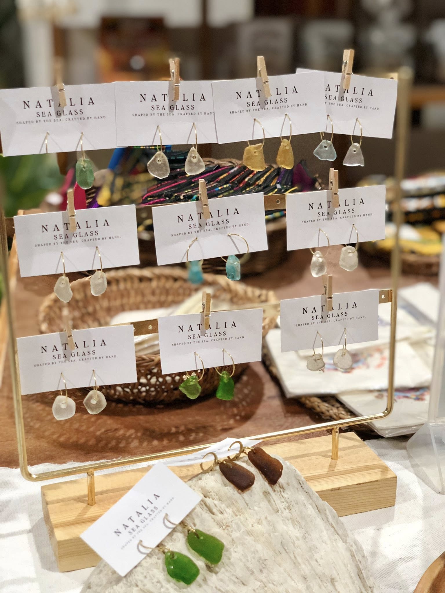 Natalia Sea Glass Earrings